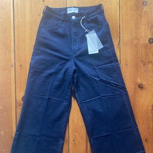 Dear John Audrey High Rise Cropped Wide Leg Jeans, Size 26